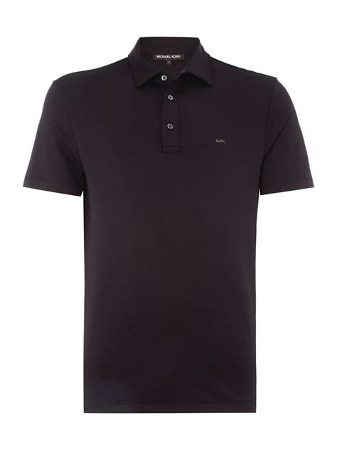 michael kors slim fit sleek mk logo polo shirt|slim fit stretch t shirts.